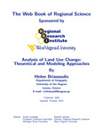 Analysis of Land Use Change: Theoretical and Modeling Approaches