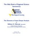 The Elements of Input-Output Analysis by William H. Miernyk