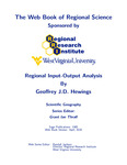 Regional Input-Output Analysis by Geoffrey J. D. Hewings