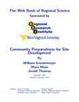 Community Preparedness for Site Development by William Grunkemeyer, Myra Moss, and Jerold Thomas