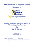 Poverty, Inequality and Social Justice in Nonmetropolitan America by Don E. Albrecht